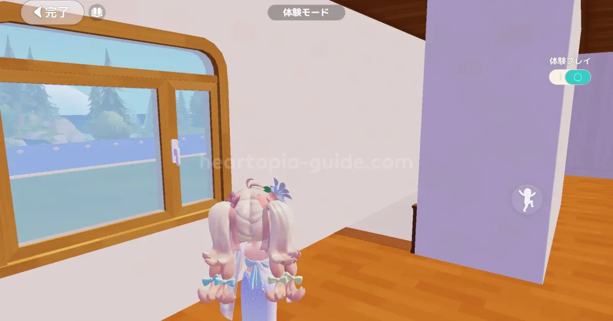 二階から見る階段