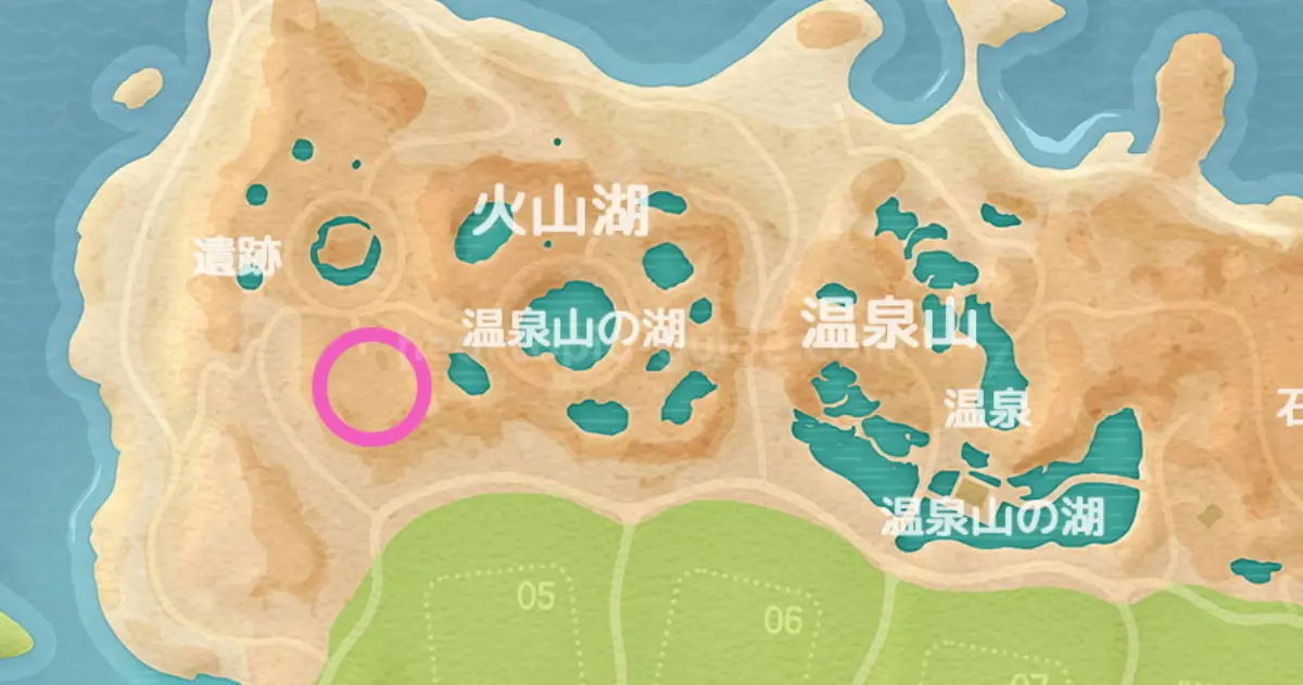 蛍石のマップ
