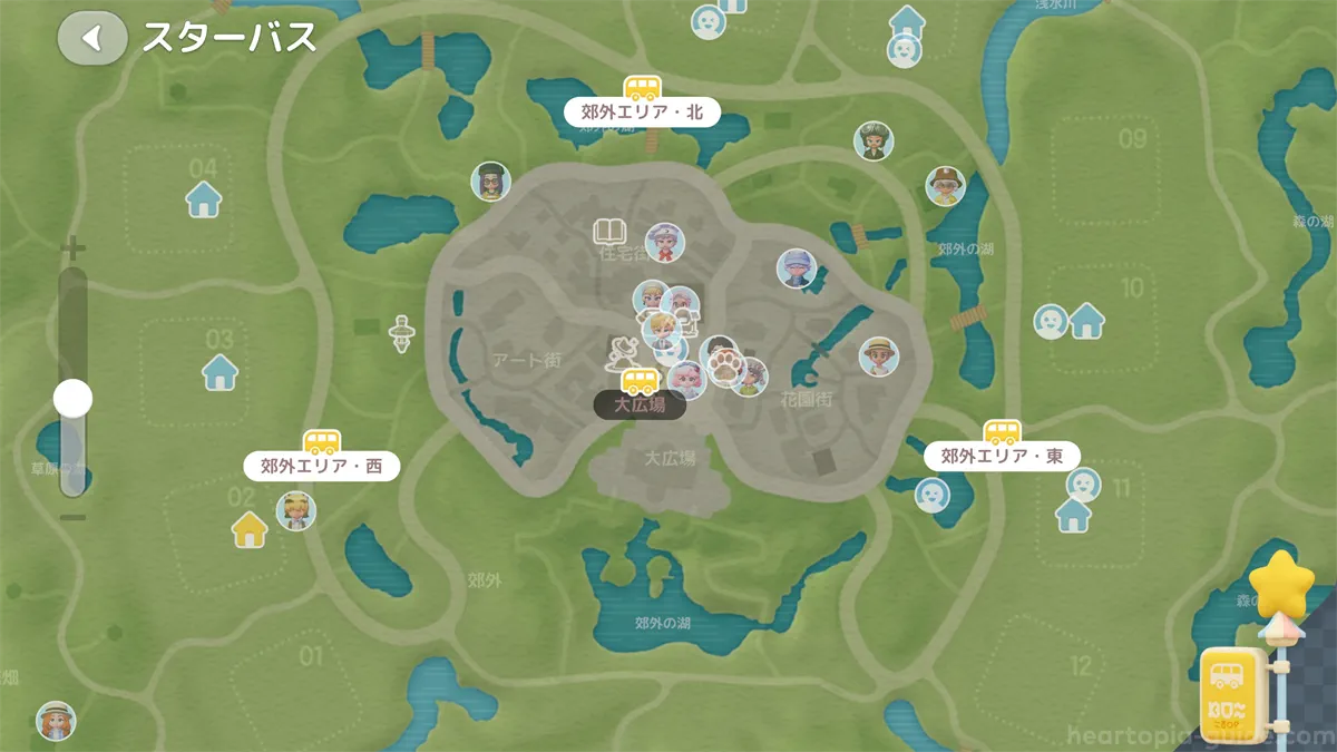 島の拡大マップ