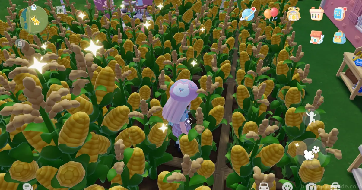 【ハートピア】ジャンプ収穫・移動収穫のやり方！園芸時短裏技