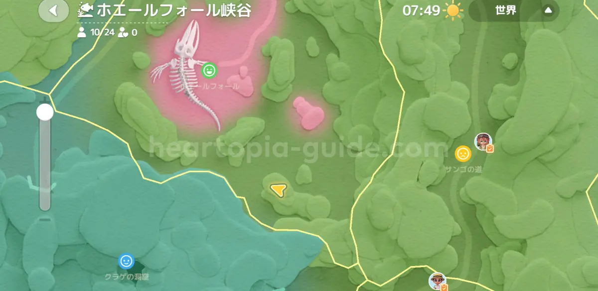 イルカのエサ入れの場所