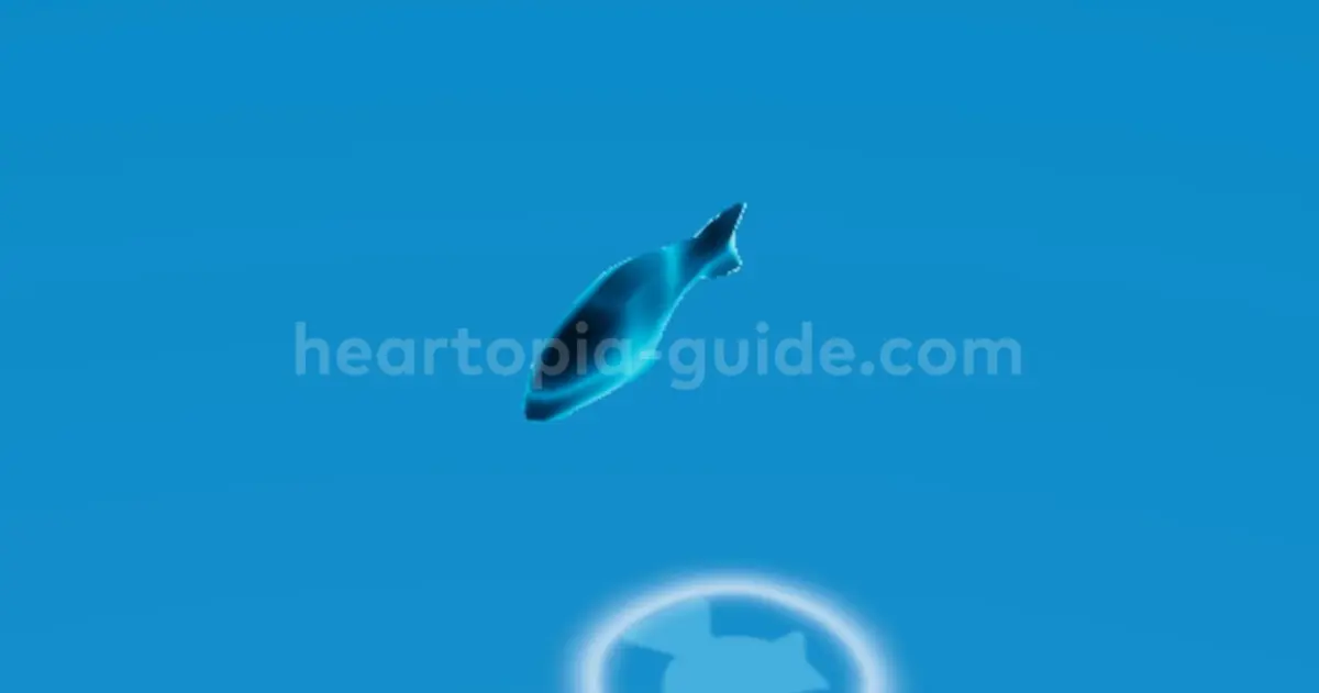 きらめく魚影（青い魚影）ハートピアスローライフ